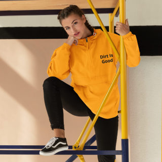 Embroidered Champion Packable Jacket "Dirt Is Good" 9