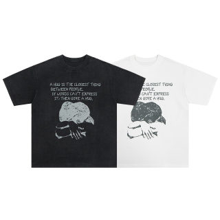 Embracing Slogan Printed Short Sleeve T-Shirt 5