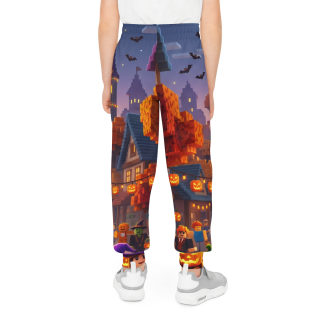 Halloween Pumpkin Village Kids Joggers 4