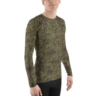 Men's Rash Guard "Green Digital Camo" 13