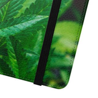 Marijuana leaf flip case 204