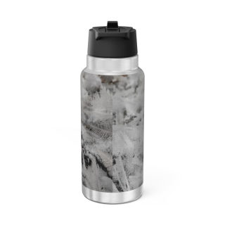 Ice Crystals Pattern 32 oz Tumbler | Stainless Steel Insulated Water Bottle 3