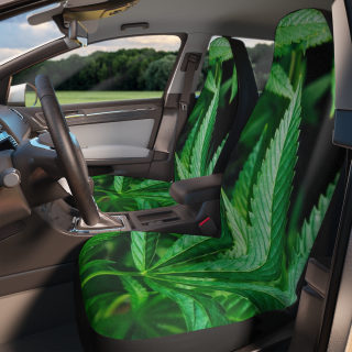 Cannabis Leaf Car Seat Covers | Marijuana Pattern Auto Seat Covers 6