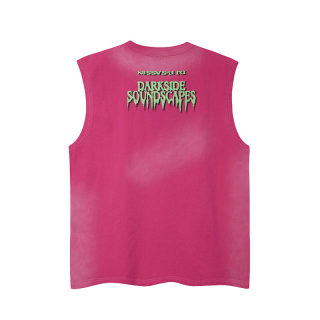 Street Style Letter Print Chain Vest for Men | Loose Sleeveless Top 3