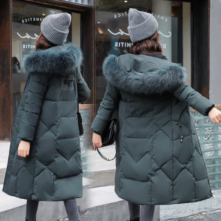 Fitted Russian-Style Mid-Length Cotton Coat for Women, Fur Collar 3