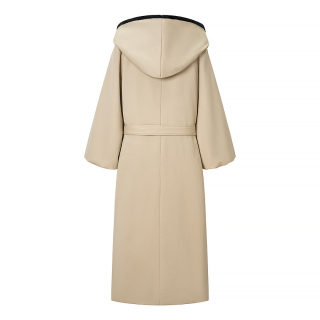 Women's Classic Long Faux Fur Hooded Cotton Coat