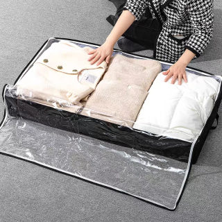 Under-Bed Storage Bag | Foldable Comforter & Clothing Organizer, 75L/40L 6