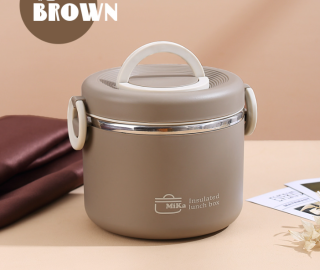 Portable Stainless Steel Insulated Lunch Box with Lid 2