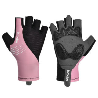 BOODUN Road Cycling Gloves | Mesh Stitching Silicone Palm 4