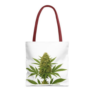 Cannabis Bud Illustration Tote | Botanical Cannabis Plant Tote 5