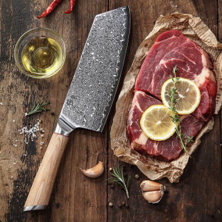 67-Layer Damascus Steel Kitchen Knife Set | Chef, Santoku, Cleaver, Boning 2