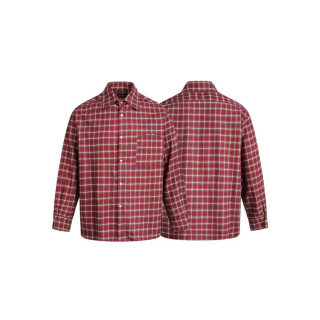 Burgundy Checkered Shirt | American Retro 4