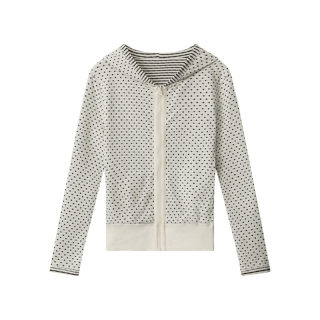 Striped Reversible Zip-Up Hoodie for Women | Long Sleeve Cropped 5