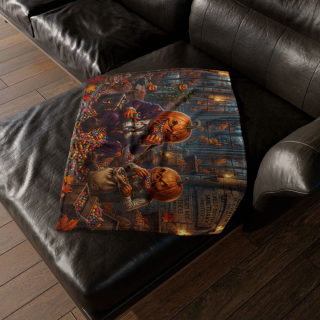 Jack-o'-Lantern Candy Feast Blanket 13