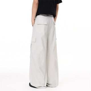 Solid Color Wide Leg Floor Pants | Sporty 2