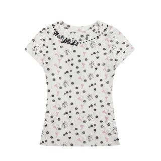 Sweet Edgy Style Short Sleeve T-Shirt for Women