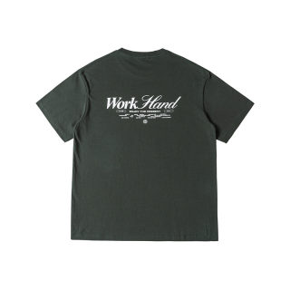 Loose Printed Short Sleeve Shirt | Japanese Retro Lettering