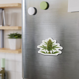 Cannabis Bud Die-Cut Magnet 5