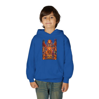 Spooky Pumpkin Patch Trick or Treat Kids Hoodie 28