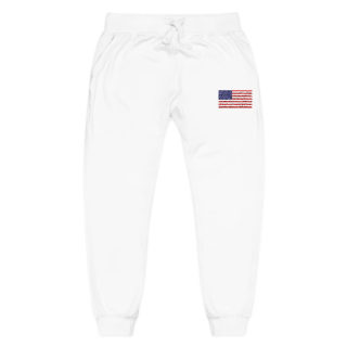 American flag embroidered sweatpants