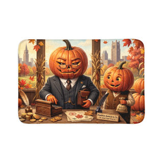 Witch Pumpkin Halloween Bath Mat 3