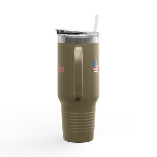 'Merica Peace Hand travel mug, 40oz insulated tumbler 21