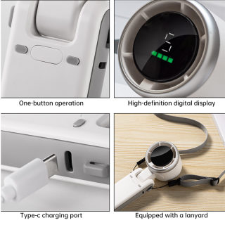 2026 Portable Electric Neck Fan | Foldable, USB Rechargeable, Wearable 4