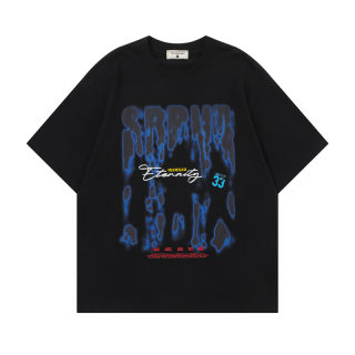 Graffiti Letter Print Short Sleeve T-Shirt 5