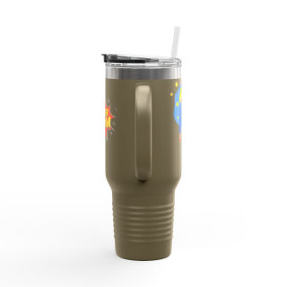 Super Mom comic burst insulated travel mug 20