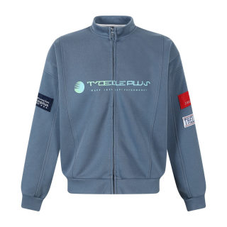 Stand-Up Collar Zip Cardigan Sweatshirt for Men | Street Fashion