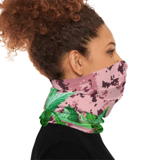 Green Cannabis Leaf Neck Gaiter 5