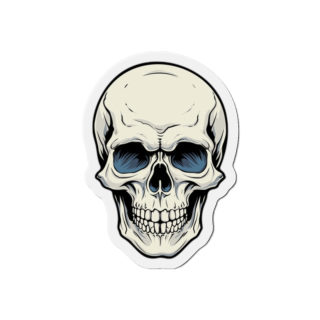 Skull Illustration Die-Cut Magnet | Gothic Skull Fridge Magnet 2