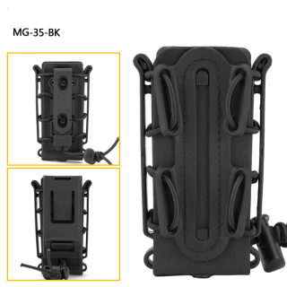 9mm Scorpion Style Soft Shell Mag Pouch | Molle Buckle Accessory Box 4