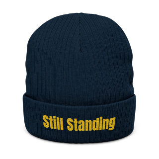Still Standing Ribbed Beanie | Embroidered Cuff 8