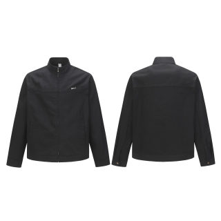 Street-Style Loose Fit Jacket with Stand Collar 5
