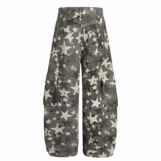Street Style Star Cargo Camouflage Wide Leg Jeans 2