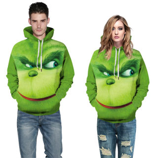 Christmas Digital Print Couple Hoodie | Loose Casual Autumn Winter 4