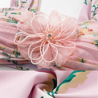 Floral bikini set (high-waisted) 3