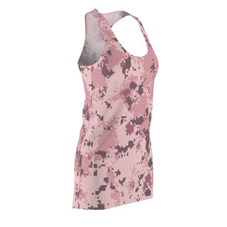 Pink Digital Camo Racerback Dress | All-Over Print 4