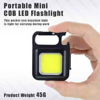 Mini COB Rechargeable Work Light with Magnet, Keychain Style 4