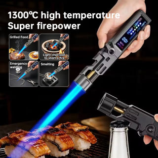 Windproof High-Power Outdoor Torch Lighter | LED Display, Bottle Opener 3