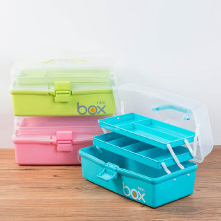Art Student Painting Box | Three-Layer Folding Storage Toolbox 2