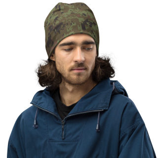 All-Over Print Beanie Green Digital Camo 10