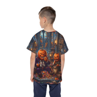 Jack-O'-Lantern Trick-or-Treaters Kids Jersey 5