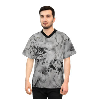 Frost Crystal Pattern Football Jersey | All-Over Print 6
