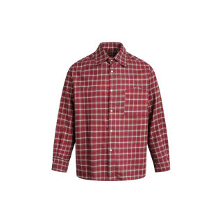Burgundy Checkered Shirt | American Retro 5