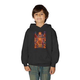 Spooky Pumpkin Patch Trick or Treat Kids Hoodie 19