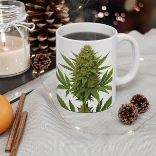 Cannabis Leaf Pattern Mug | Ceramic Coffee Cup 11