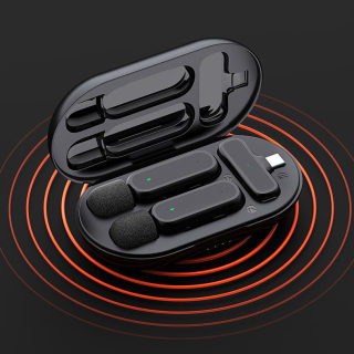 K61 Wireless Lavalier Microphone | Charging Case, Noise Reduction 4
