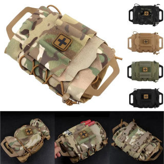 Tactical MOLLE First-Aid Pouch | Rapid Deployment Survival Medical Kit Bag